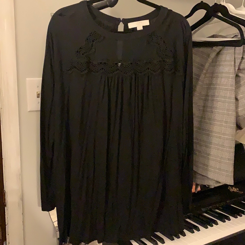 LOFT Black Long Sleeve Tunic